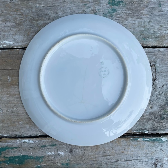 Antique Three Crowns CHERRIES Decorative Plate Fruit Salad Plate German - Picture 4 of 7